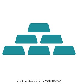 Treasure icon from Commerce Set. Vector style: flat symbol, soft blue color, rounded angles, white background.