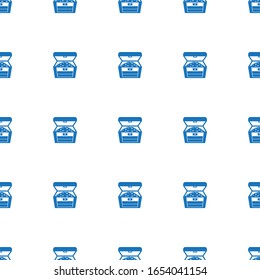 treasure icon pattern seamless isolated on white background. Editable filled treasure icon. treasure icon pattern for web and mobile.