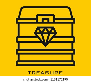 Treasure icon signs