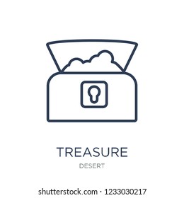 Treasure icon. Trendy flat vector Treasure icon on white background from Desert collection, vector illustration can be use for web and mobile, eps10