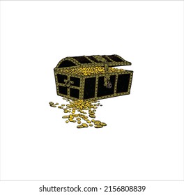Treasure icon. Vector illustration eps10
