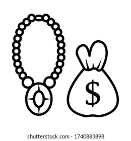 treasure icon vector from luxury shop collection