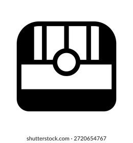 Ilustración de diseño de símbolo de Vector de icono de tesoro