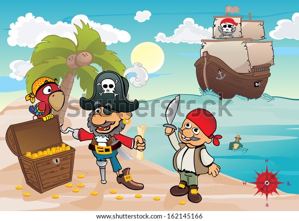 Treasure Island Stock Vector (royalty Free) 162145166 