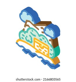treasure island isometric icon vector. treasure island sign. isolated symbol illustration