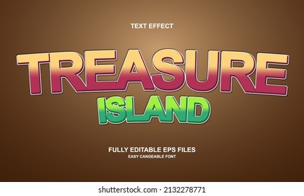 Treasure Island Style Editable Text Effect