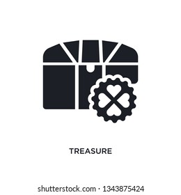 treasure isolated icon. simple element illustration from success concept icons. treasure editable logo sign symbol design on white background. can be use for web and mobile