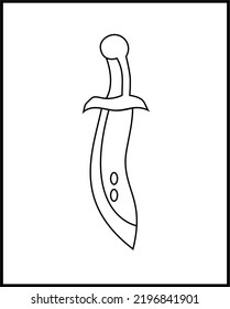 Treasure Knife Illustration. A treasure knife is a special knife used to discover treasure. September, 02 2022