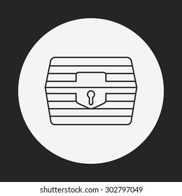 Treasure line icon