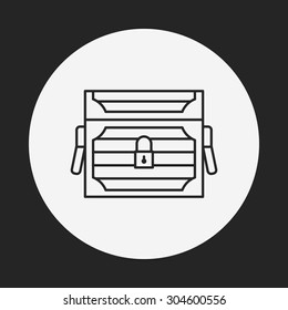 Treasure line icon