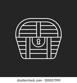 Treasure line icon
