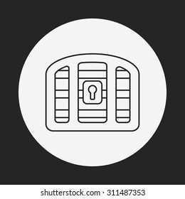 Treasure line icon