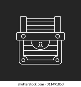Treasure line icon