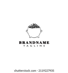 treasure logo template icon modern vector illustration