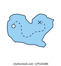treasure map game icon