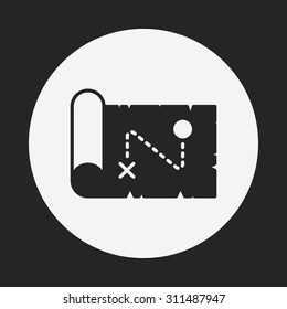 treasure map icon