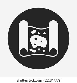 treasure map icon