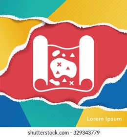 treasure map icon