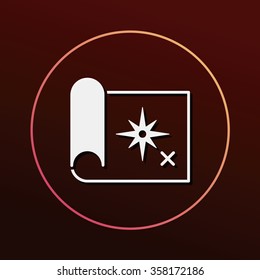 treasure map icon