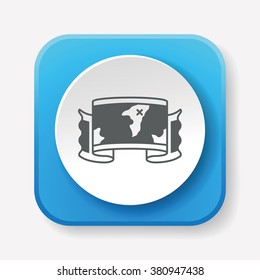 treasure map icon