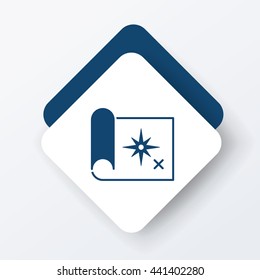 treasure map icon
