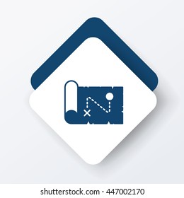 treasure map icon