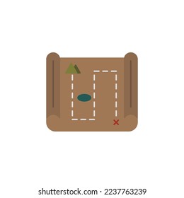 the treasure map icon is suitable for your web, apk or project with the theme of medieval wars