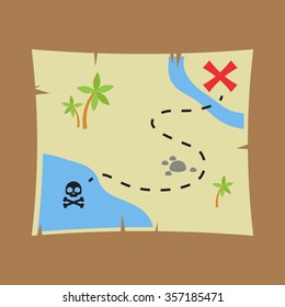 Treasure Map Illustration