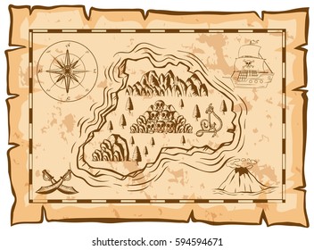 230 Treasure Map Volcano Images, Stock Photos & Vectors | Shutterstock