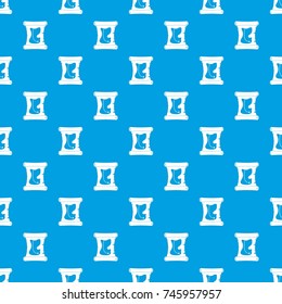 Treasure map pattern repeat seamless in blue color for any design. Vector geometric illustration