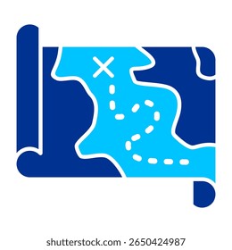 Treasure Map Simple Vector Icon Collection