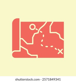 Treasure Map trendy beautiful creative abstract vector illustration colorful useful design.eps