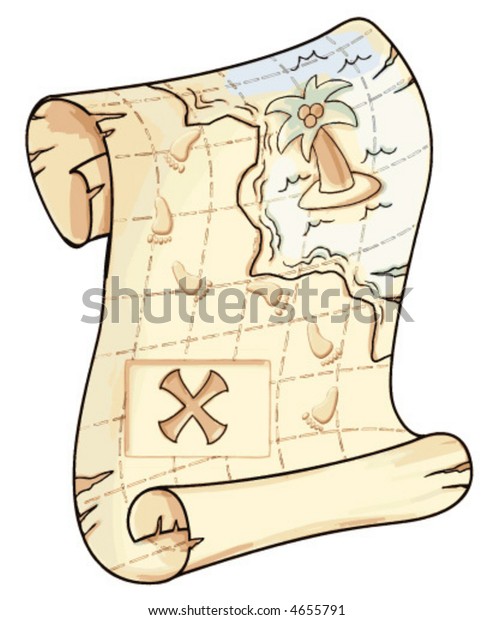 Treasure Map X Marks Spot Royalty Free Stock Image