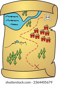 Treasure Maps for kid adventures educations