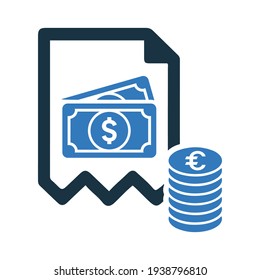 Treasure, money, bank wealth icon. Editable vector icon design is isolated on a white background.