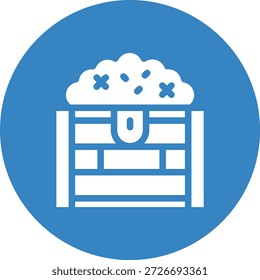 Ilustración de diseño de icono de Vector del tesoro
