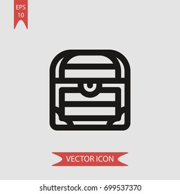 Treasure vector icon illustration symbol