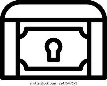 treasure Vector illustration on a transparent background. Premium quality symmbols. Thin line vector icons for concept and graphic design. 

