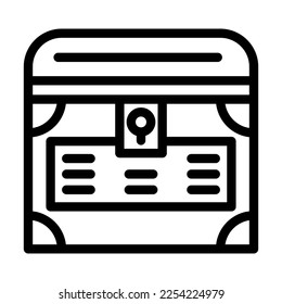 Diseño de iconos de la línea del vector de tesoros