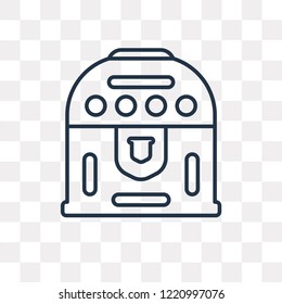Treasure vector outline icon isolated on transparent background, high quality linear Treasure transparency concept can be used web and mobile