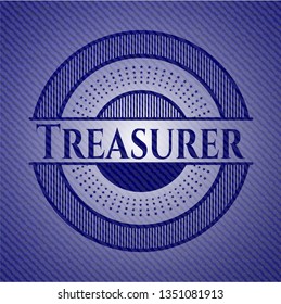 Treasurer denim background