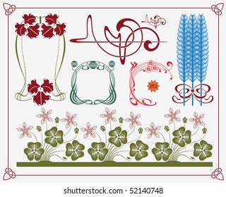treasures of historical design - art-nouveau (based on original)