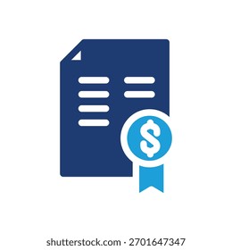 Treasury Bonds T Bonds colored icon vector design good for web or mobile app