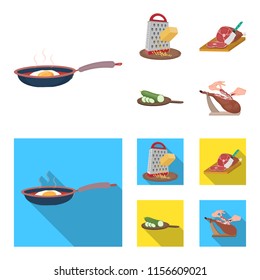 treat, appliance, tool and other web icon in cartoon,flat style.cook, housewife, hands icons in set collection.