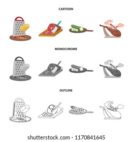 treat, appliance, tool and other web icon in cartoon,outline,monochrome style.cook, housewife, hands icons in set collection.