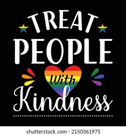 Treat People With Kindness LGBTQ Pride T-shirt