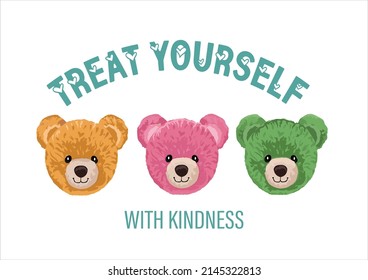 TREAT YOURSELF WITH KINDNESS VECTOR