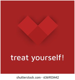 Treat Yourself  Motivational Feel Good Poster