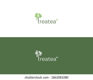 Treatea Wordmark Logo Design Vector