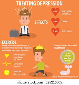 Treating depression stock vector royalty free 525216505